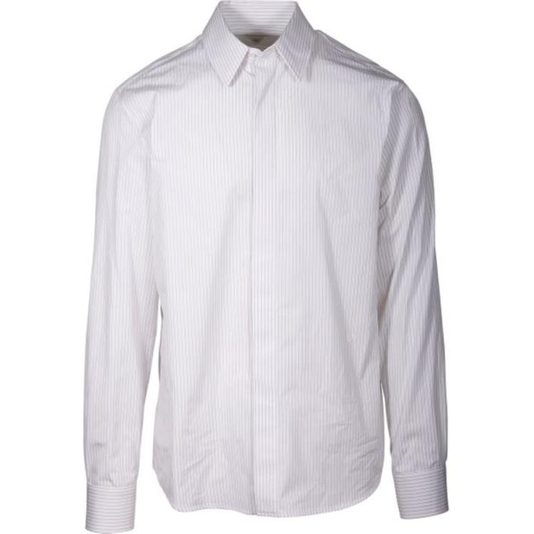 Bottega Veneta SS23 Solid White Long Sleeve Shirt 762914V1BA09008