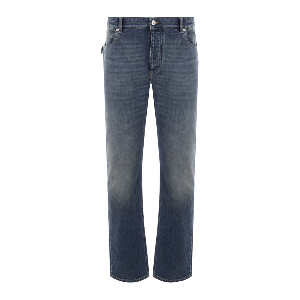 Bottega Veneta SS23 Straight Washed Jeans Blue 733765V2QY04715