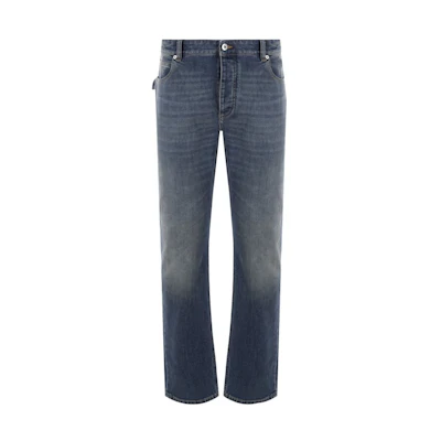 Bottega Veneta SS23 Straight Washed Jeans Blue 733765V2QY04715