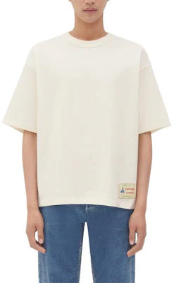 葆蝶家 SS24 粉白寬鬆版型標誌貼布T恤。 777599VKLZ09071 Order 葆蝶家 SS24 粉白寬鬆版型標誌貼布T恤。 777599VKLZ09071