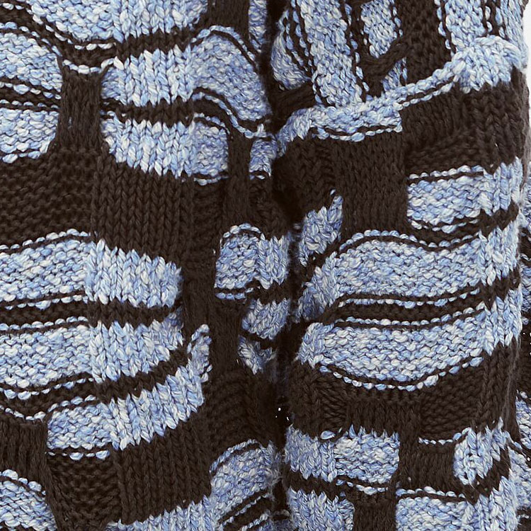 Sizing 葆蝶家 SS24 几何图案针织长袖毛衣 786037V3WG04231