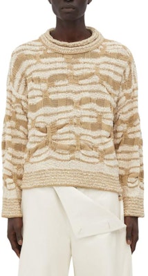 葆蝶家 SS24 几何图案针织长袖毛衣 786037V3WG04231 1