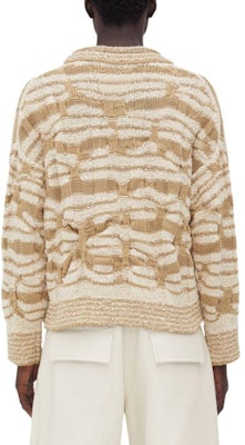 葆蝶家 SS24 几何图案针织长袖毛衣 786037V3WG04231 2