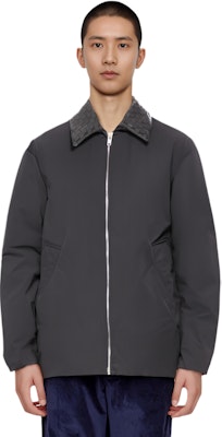 Bottega Veneta SS24 Gray Solid Zip-Up Casual Jacket with Collar. 809546VF4K01000 Purchase Bottega Veneta SS24 Gray Solid Zip-Up Casual Jacket with Collar. 809546VF4K01000