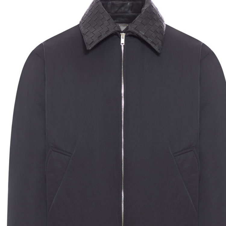 Details for Bottega Veneta SS24 灰色立領拉鏈休閒外套帶領口 809546VF4K01000