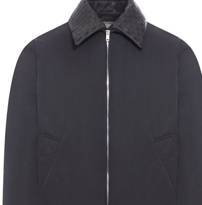 Bottega Veneta SS24 Gray Solid Zip-Up Casual Jacket with Collar. 809546VF4K01000 Details for Bottega Veneta SS24 Gray Solid Zip-Up Casual Jacket with Collar. 809546VF4K01000