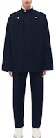 Bottega Veneta SS24 Navy Blue Solid Snap-Button Loose Jacket. 759411V1JO04078 Bottega Veneta SS24 Navy Blue Solid Snap-Button Loose Jacket. 759411V1JO04078