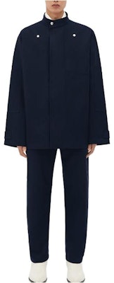 Bottega Veneta SS24 海軍藍純色寬鬆按扣外套 759411V1JO04078 Buy Bottega Veneta SS24 海軍藍純色寬鬆按扣外套 759411V1JO04078