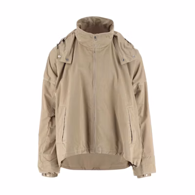Bottega Veneta SS24 Solid Color Zip-Up Jacket Khaki. 767969VF4K09640