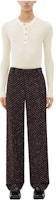 Bottega Veneta SS24 Striped Mid-Rise Straight-Leg Pants Chocolate Brown. 785279V3ZI02168 Bottega Veneta SS24 Striped Mid-Rise Straight-Leg Pants Chocolate Brown. 785279V3ZI02168