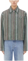 Bottega Veneta SS24 Checkered Zip-Up Collar Oversized Jacket Men Multicolor 646907V3G701191 Bottega Veneta SS24 Checkered Zip-Up Collar Oversized Jacket Men Multicolor 646907V3G701191