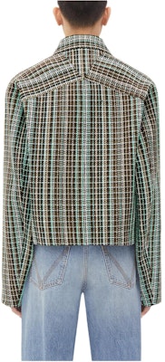 Bottega Veneta SS24 Checkered Zip-Up Collar Oversized Jacket Men Multicolor 646907V3G701191 Shop Bottega Veneta SS24 Checkered Zip-Up Collar Oversized Jacket Men Multicolor 646907V3G701191
