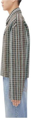 Bottega Veneta SS24 Checkered Zip-Up Collar Oversized Jacket Men Multicolor 646907V3G701191 Purchase Bottega Veneta SS24 Checkered Zip-Up Collar Oversized Jacket Men Multicolor 646907V3G701191
