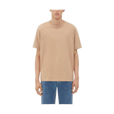 Bottega Veneta SS24 Light Cotton Fit Crewneck T-Shirt Men’s Light Brown 744965VF1U07727
