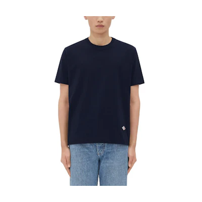 Bottega Veneta SS24 Navy Blue Graphic Print Crewneck T-Shirt 796216V4DE04003