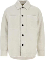 Bottega Veneta SS24 White Solid Color Button-Up Casual Jacket 791329V4AX09908 Bottega Veneta SS24 White Solid Color Button-Up Casual Jacket 791329V4AX09908