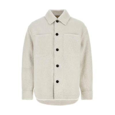 Bottega Veneta SS24 White Solid Color Button-Up Casual Jacket 791329V4AX09908