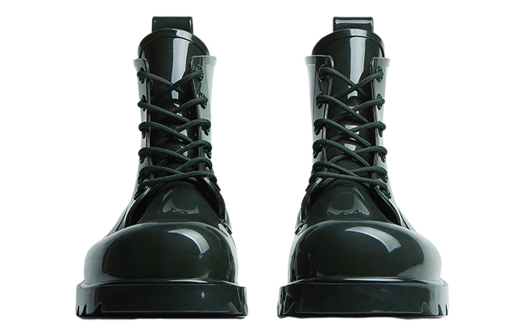 Lookbook ボッテガ・ヴェネタ ストライド アンクルブーツ (ボトルグリーン) 676884V1AJ03381