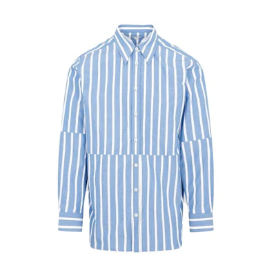 Bottega Veneta Striped Long Sleeve Shirt for Men 750011V35M04268