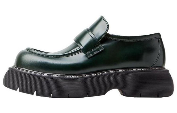 Bottega Veneta Swell 'Green Leather Loafer'