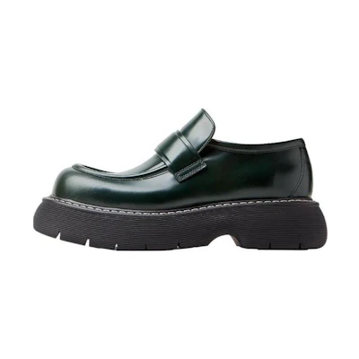 Bottega Veneta Swell 'Green Leather Loafer'