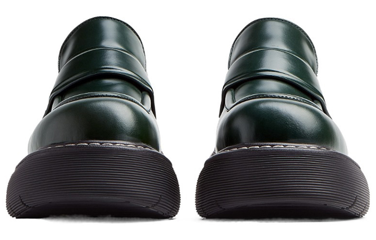 Bottega Veneta Swell 'Green Leather Loafer' 圖 3