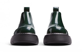 Bottega Veneta Swell Chelsea But Buku Lali 'Hijau Botol' 679499V10T03381 Shop Bottega Veneta Swell Chelsea But Buku Lali 'Hijau Botol' 679499V10T03381