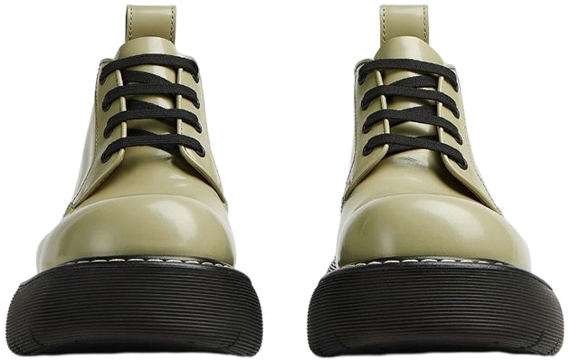 Bottega Veneta Swell Leather Shoes Green 651256V20V03025 Shop Bottega Veneta Swell Leather Shoes Green 651256V20V03025