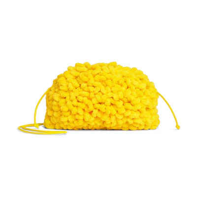 Bottega Veneta The Mini Pouch Mini Mop Effect Lemon
