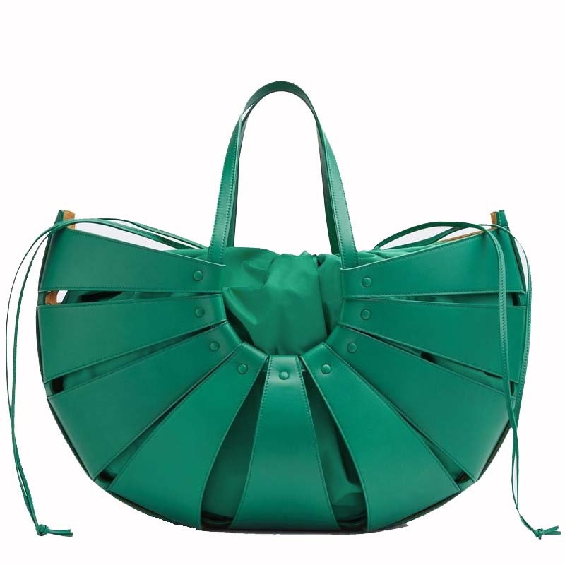 Bottega Veneta The Shell Large Handbag Green