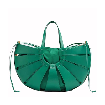 Bottega Veneta The Shell Large Handbag Green