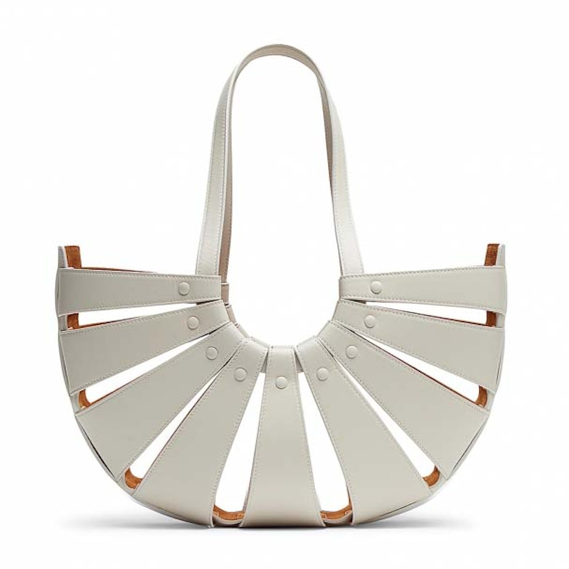 Bottega Veneta The Shell Medium Handbag Grey 圖 3