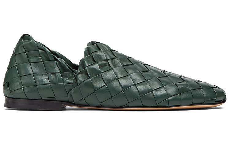 Bottega Veneta The Slipper 'Dark Green Woven Leather' 圖 2