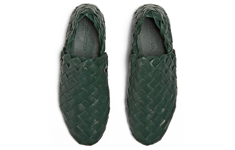 Bottega Veneta The Slipper 'Dark Green Woven Leather' 圖 3