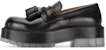 Bottega Veneta The Stilt Kasut Loafer Platform Kulit Berumbai 'Hitam' 632509VBS301000