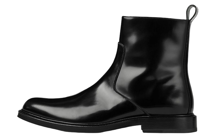 Bottega Veneta TIE Leather Zip Boots 'Black'