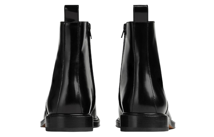 Bottega Veneta TIE Leather Zip Boots 'Black' 圖 4