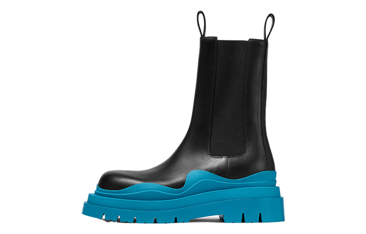 Bottega Veneta Tire Boot 'Black Amalfi Blue' 630284VBS501438