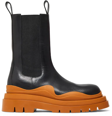 ボッテガ・ヴェネタ タイヤブーツ 黒コニャック 630284-VBS50-1753 Buy ボッテガ・ヴェネタ タイヤブーツ 黒コニャック 630284-VBS50-1753