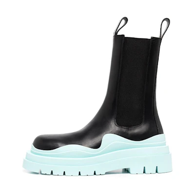 Bottega Veneta Tire Boot 'Black Pale Blue'