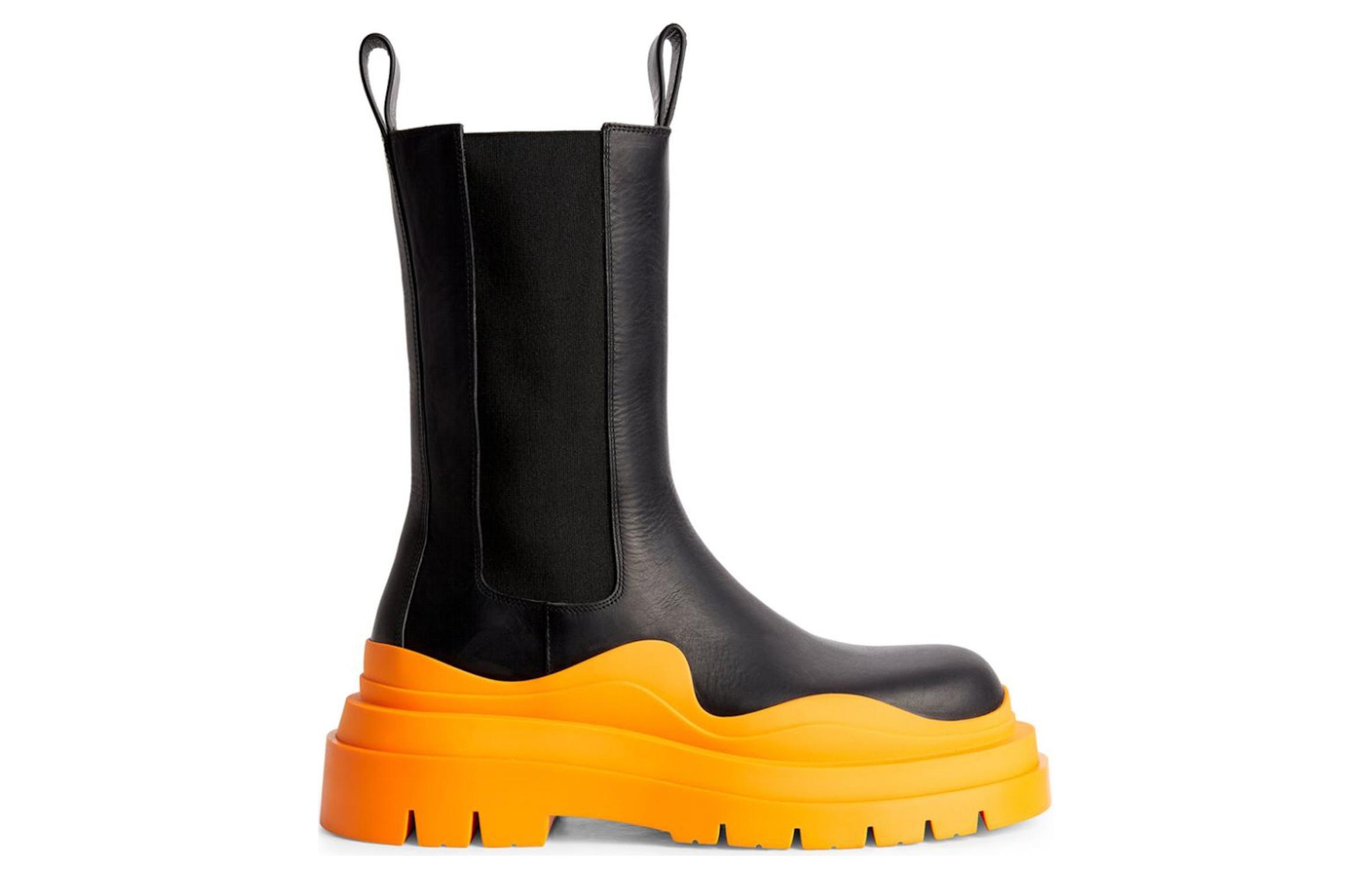 Order Bottega Veneta Tire Boot 'Hitam Tangerine' 630284VBS501384