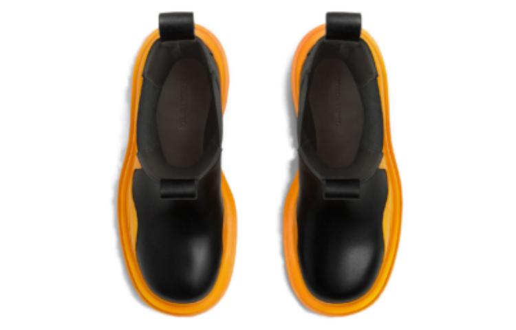 Shop Bottega Veneta Tire Boot 'Hitam Tangerine' 630284VBS501384