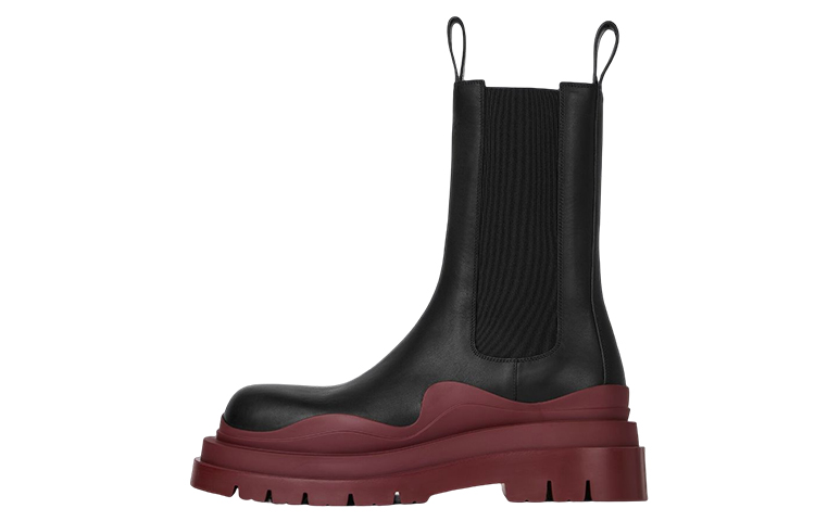 Bottega Veneta Tire Boots 'Black Leather Chelsea' 630284VBS501507