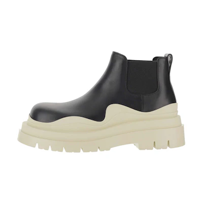 Bottega Veneta Tire Chelsea Boot 'Beige Black'