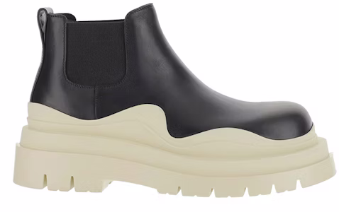 Bottega Veneta葆蝶家 Tire 套腳 短筒 切爾西靴 米黑 Order Bottega Veneta葆蝶家 Tire 套腳 短筒 切爾西靴 米黑