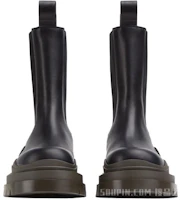 Shop Bottega Veneta Tire Chelsea Boot 'Hitam Cokelat' 630284VBS501024