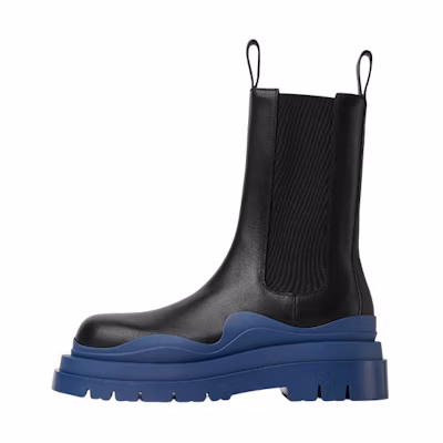Bottega Veneta Tire Chelsea Boot 'Black Leather'
