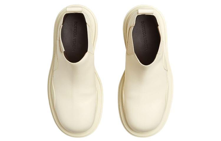 Bottega Veneta Tire Chelsea Boots 'Sea Salt' 圖 3