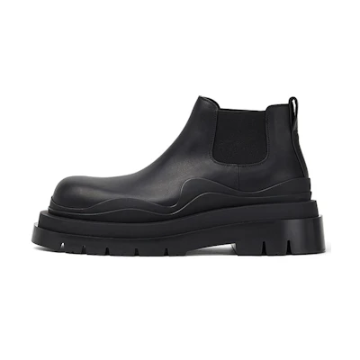 Bottega Veneta Tire Cropped Boot 'Black'