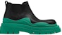 보테가 베네타 타이어 크롭 부츠 '블랙 애시드 터콰이즈' 630281-VBS50-1489